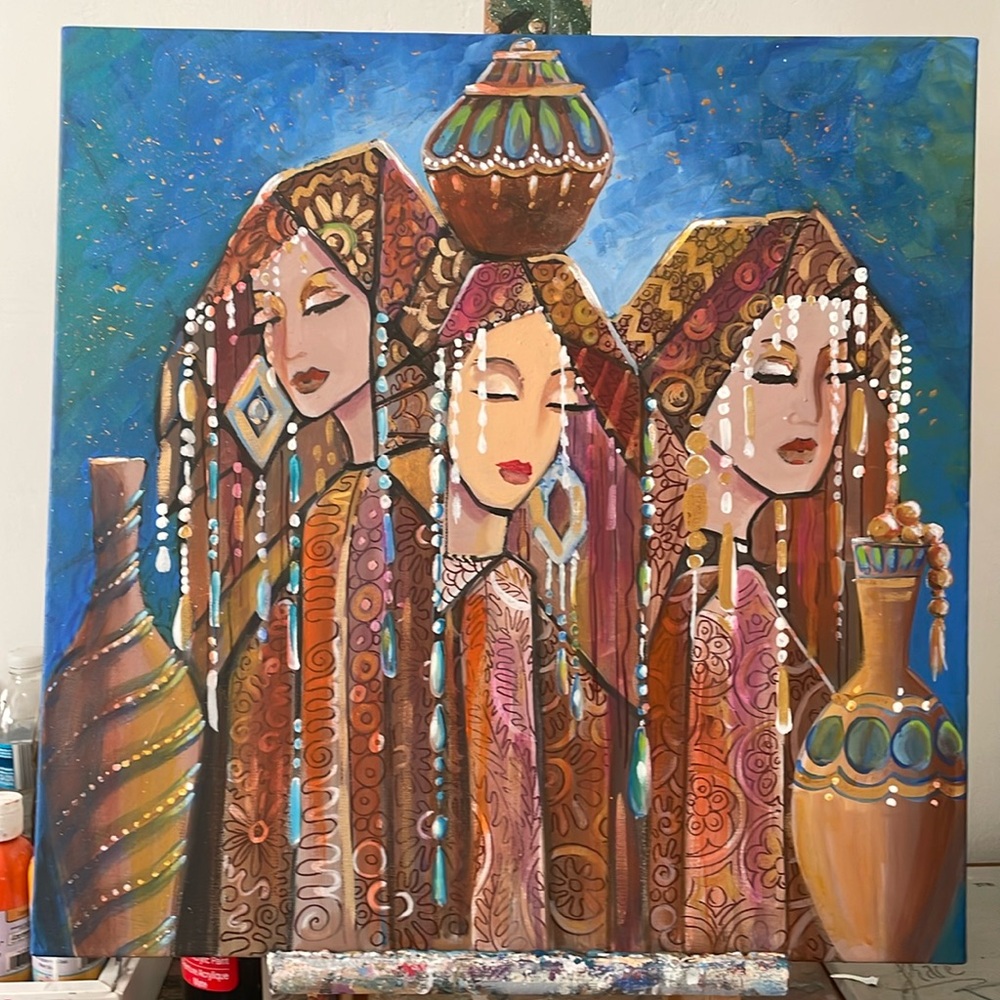 Acrylic painting